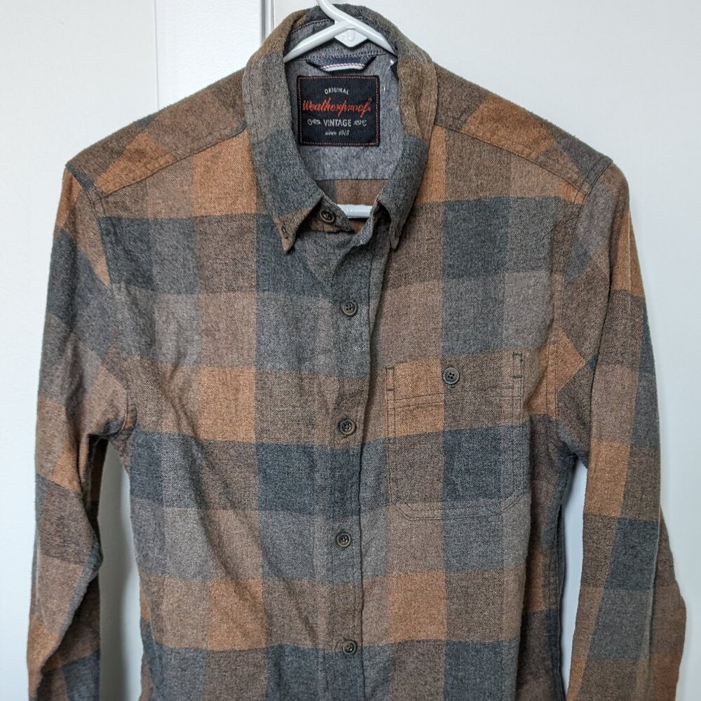 Weatherproof Vintage Men's Antique-Like Flannel Shirt, Small